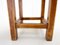 Square Wooden Stool with Original Paint, Czechoslovakia, 1950s, Image 6