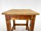 Square Wooden Stool with Original Paint, Czechoslovakia, 1950s 5