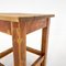 Square Wooden Stool with Original Paint, Czechoslovakia, 1950s, Image 7