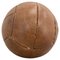 Vintage Brown Leather Medicine Ball, 1930s 1