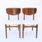 Mid-Century Afromosia Dining Chairs with Boucle Upholstery, 1960s, Set of 4 7