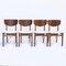 Mid-Century Afromosia Dining Chairs with Boucle Upholstery, 1960s, Set of 4 6