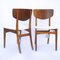 Mid-Century Afromosia Dining Chairs with Boucle Upholstery, 1960s, Set of 4 3