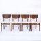 Mid-Century Afromosia Dining Chairs with Boucle Upholstery, 1960s, Set of 4 4