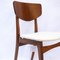 Mid-Century Afromosia Dining Chairs with Boucle Upholstery, 1960s, Set of 4, Image 12