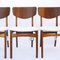 Mid-Century Afromosia Dining Chairs with Boucle Upholstery, 1960s, Set of 4 5