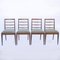 Mid-Century Green Herringbone Upholstered Teak Dining Chairs from McIntosh, 1960s, Set of 4 1