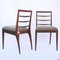 Mid-Century Green Herringbone Upholstered Teak Dining Chairs from McIntosh, 1960s, Set of 4 2