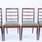 Mid-Century Green Herringbone Upholstered Teak Dining Chairs from McIntosh, 1960s, Set of 4, Image 4