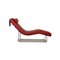 Chaise longue 680 in pelle rossa di Rolf Benz, Immagine 7