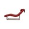 680 Chaiselongue aus rotem Leder von Rolf Benz 9