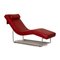 Chaise Longue 680 en Cuir Rouge par Rolf Benz 1