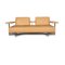 Drei-Sitzer Sofa aus beigefarbenem Leder von Rolf Benz 1