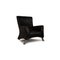 322 Armchair in Black Leather by Rolf Benz 1