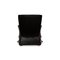 322 Armchair with Stool in Black Leather by Rolf Benz, Set of 2 15