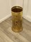 Arts and Crafts Embossed Brass Umbrella Stand, 1930 3