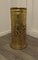 Arts and Crafts Embossed Brass Umbrella Stand, 1930, Image 2