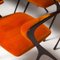 Orange Velvet Carver Dining Chairs attributed to Tom Faulkner, Vienna, 2010s, Set of 10 9