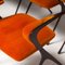 Orange Velvet Carver Dining Chairs attributed to Tom Faulkner, Vienna, 2010s, Set of 10, Image 9