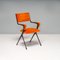 Orange Velvet Carver Dining Chairs attributed to Tom Faulkner, Vienna, 2010s, Set of 10 4