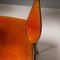 Orange Velvet Carver Dining Chairs attributed to Tom Faulkner, Vienna, 2010s, Set of 10 10