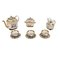 Tea Service in Porcelain, Set of 6 1