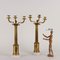 Candelabri stile impero in bronzo dorato, set di 2, Immagine 2