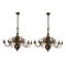 Antique Dutch Chandeliers, Set of 2 1