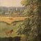 English School Artist, Landscape with Buildings and Animals, 1890s-1900s, Oil on Canvas, Framed 5