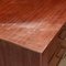 Italian Mahogany Desk with Side Drawers, 1950s, Image 8