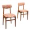 Italian Chairs in Beech, 1960s, Set of 2 1