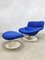 Vintage F518 Swivel Chair & Ottoman by Geoffrey Harcourt for Artifort, 1960s, Set of 2, Image 4