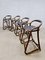 Tabourets de Bar Vintage en Bambou, Danemark, 1970s, Set de 4 6