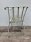 19th Century English Wrought Iron Garden Chair with Rounded Back 9