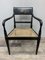 19th Century Painted Chair with Flower Decoration and Caned Seat 2