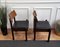 Italian Upholstered Walnut Dining Chairs, 1950s, Set of 6 7