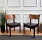 Italian Upholstered Walnut Dining Chairs, 1950s, Set of 6 2