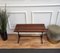 Italian Wooden Slat Bench with Metal Base and Brass Feet, 1970s, Image 4