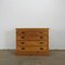 Vintage Brown Pine Chest of Drawers 1