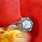 Bague Solitaire Aigue-marine 3.25 Carats en Or Blanc 18 Carats, France, 1950s 12