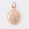 French 19th Century 18 Karat Rose Gold Baptismal Medal 5