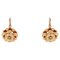 French 19th Century Fine Half-Pearl 18 Karat Rose Gold Lever- Back Earrings, Set of 2 1