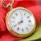 French 20th Century 18 Karat Yellow Gold Enamelled Pocket Watch, 1890s 13