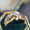 20th Century Diamond 18 Karat Yellow Gold Platinum Bangle Ring, 1890s 3