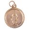 French 19th Century 18 Karat Rose Gold Virgin Standing Medal 1
