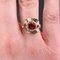 French Spessartite Garnet 18 Karat Rose Gold Ring, 1960s, Image 6