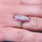 Ruby Diamonds 18 Karat Yellow Gold Platinum Shuttle Shape Ring, 1920s, Image 12