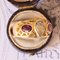 Vintage 18k Yellow Gold Aquamarine and Pink Tourmaline Ring, 60s, Image 3