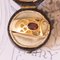 Vintage 18 Karat Gelbgold Ring mit Aquamarin und rosa Turmalin, 60er 4