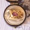 Vintage 18 Karat Gelbgold Ring mit Aquamarin und rosa Turmalin, 60er 7